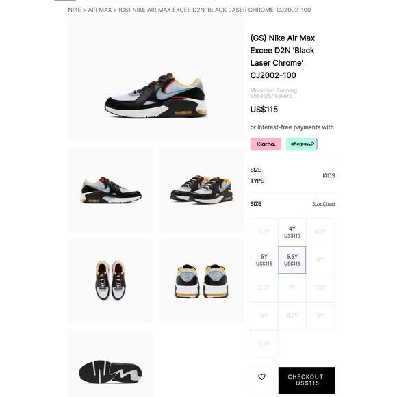 Nike Air Max Excee D2N (GS) - 5.5Y - Picture 6 of 7